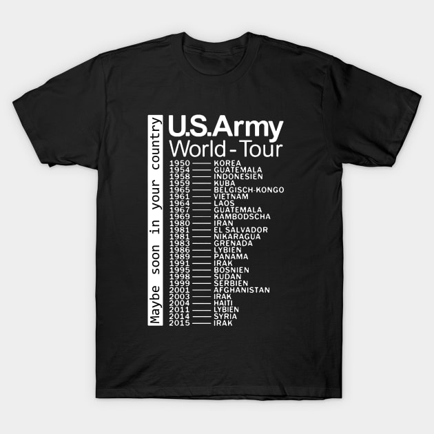 The US Army World Tour T-Shirt by MadHorse